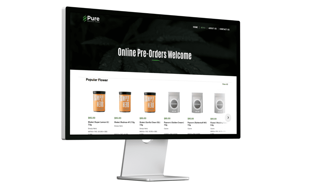Pure Natural Vibes Online Ordering